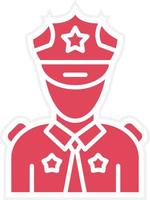 Security Guard Icon Style vector