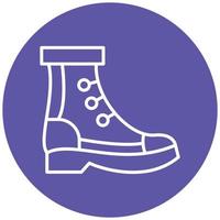 estilo de icono de botas vector