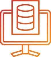 Study Database Icon Style vector