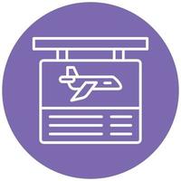 Flight Information Icon Style vector