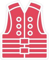 Life Jacket Icon Style vector