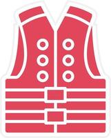 Life Jacket Icon Style vector