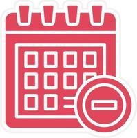 Remove Event Icon Style vector
