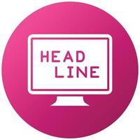 Headline Icon Style vector