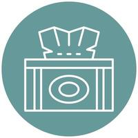 Tissue Box Icon Style vector