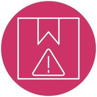 Delivery Warning Icon Style vector