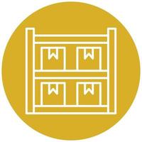 Package Shelves Icon Style vector