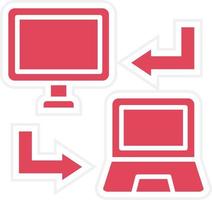 Data Synchronization Icon Style vector