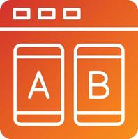 AB Testing Icon Style vector