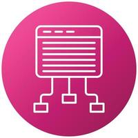 Website Structure Icon Style vector