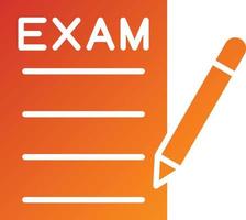 Exam Icon Style vector