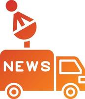 News Van Icon Style vector