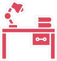 Study Table Icon Style vector