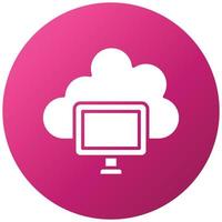 Cloud Computing Icon Style vector