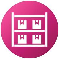 Package Shelves Icon Style vector