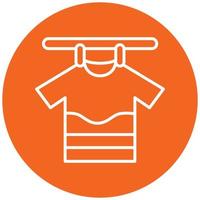 Drying Clothes Icon Style vector