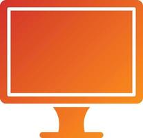 monitor de estilo de icono vector