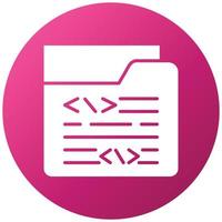 Coding Folder Icon Style vector