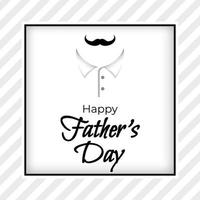 black and white monochrome happy father day background with strip line vector