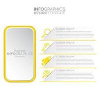 Infographic design with icon and 4 options or steps, infographics for business concept vector