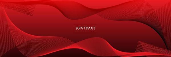Red banner background with wavy lines