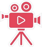 Video Camera Icon Style vector