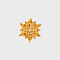 luxury golden mandala design background inlaid in white background vector