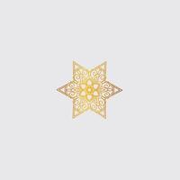 luxury golden mandala design background inlaid in white background vector