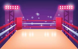 Boxing Ring Cartoon Concept vector