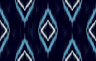 tela ikat de patrones sin fisuras estilo de bordado tradicional étnico geométrico. diseño para fondo, alfombra, estera, sarong, ropa, ilustración vectorial. vector