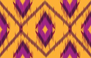 tela ikat de patrones sin fisuras estilo de bordado tradicional étnico geométrico. diseño para fondo, alfombra, estera, sarong, ropa, ilustración vectorial. vector