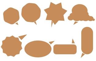 Set speech bubbles on white background. chat box or chat vector square message or communication icon Cloud speaking for comics and comics message dialog