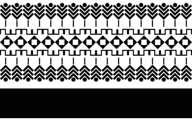 Tribal Black and white Abstract ethnic geometric pattern design for background or wallpaper.vector illustration To print fabric patterns, rugs, shirts, costumes, turban, hats, curtains.