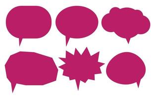 Set speech bubbles on white background. chat box or chat vector square message or communication icon Cloud speaking for comics and minimal message dialog