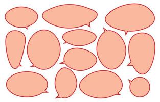 Set green speech bubbles on a white background, vector speaking or talk bubble , icon text or communication,comic oval doddle frame