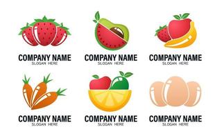 Fresh Groceries Logo Element vector