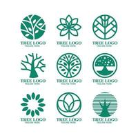 Tree Logo Symbol Element Simple Shape vector