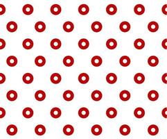 Red polka dot background vector