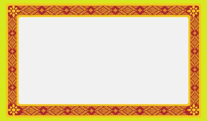 Picture frame THAI pattern for copy space  wallpaper  background  poster  postcard  text  information  picture and other