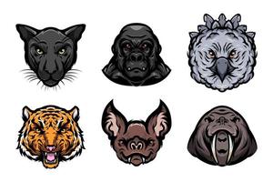 Beast Head Animal Illustration vector