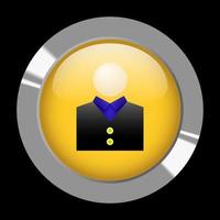 Button avatar profile icon, suitable used for business, profile, avatar, and etc vector