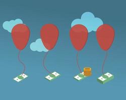 A balloon payment which is a large payment due at the end of a balloon loan vector