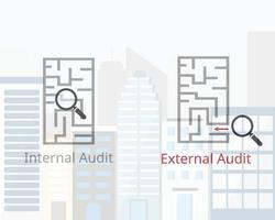 auditoría interna comparar con vector de auditoría externa