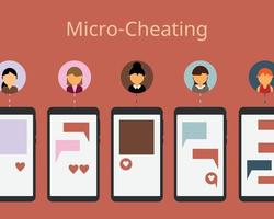 micro-cheating can ruin your relationship vector