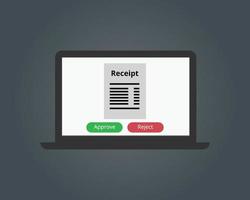 software de reembolso para aprobar o rechazar gastos fácilmente vector