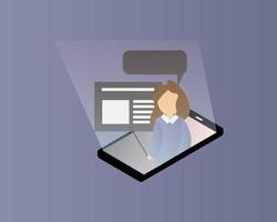 e-learning y cursos de formación online para potenciar tus habilidades vector