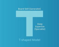 T-shaped model to to describe the abilities of persons vector