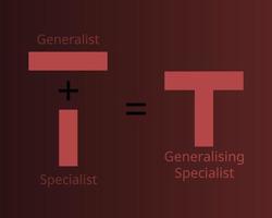 T shaped model to combine generalist and specialist vector