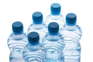 Bottles with water photo