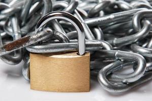 Padlock and chain photo